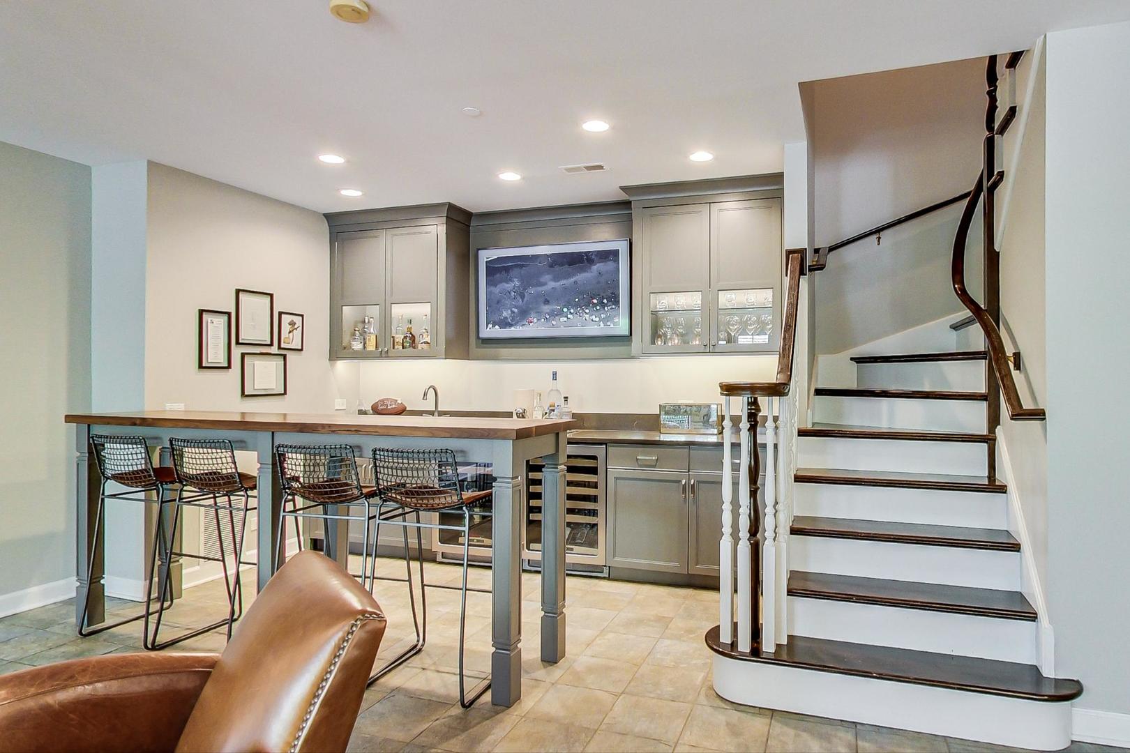 1387 Gettysburg Road Long Grove, IL 60047 - Photo 9 of 46 a view of kitchen with dining room and wooden floor