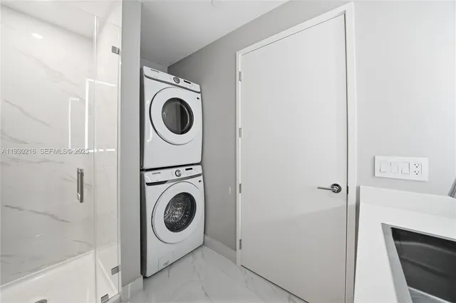 a view of a city with tall buildings in the background