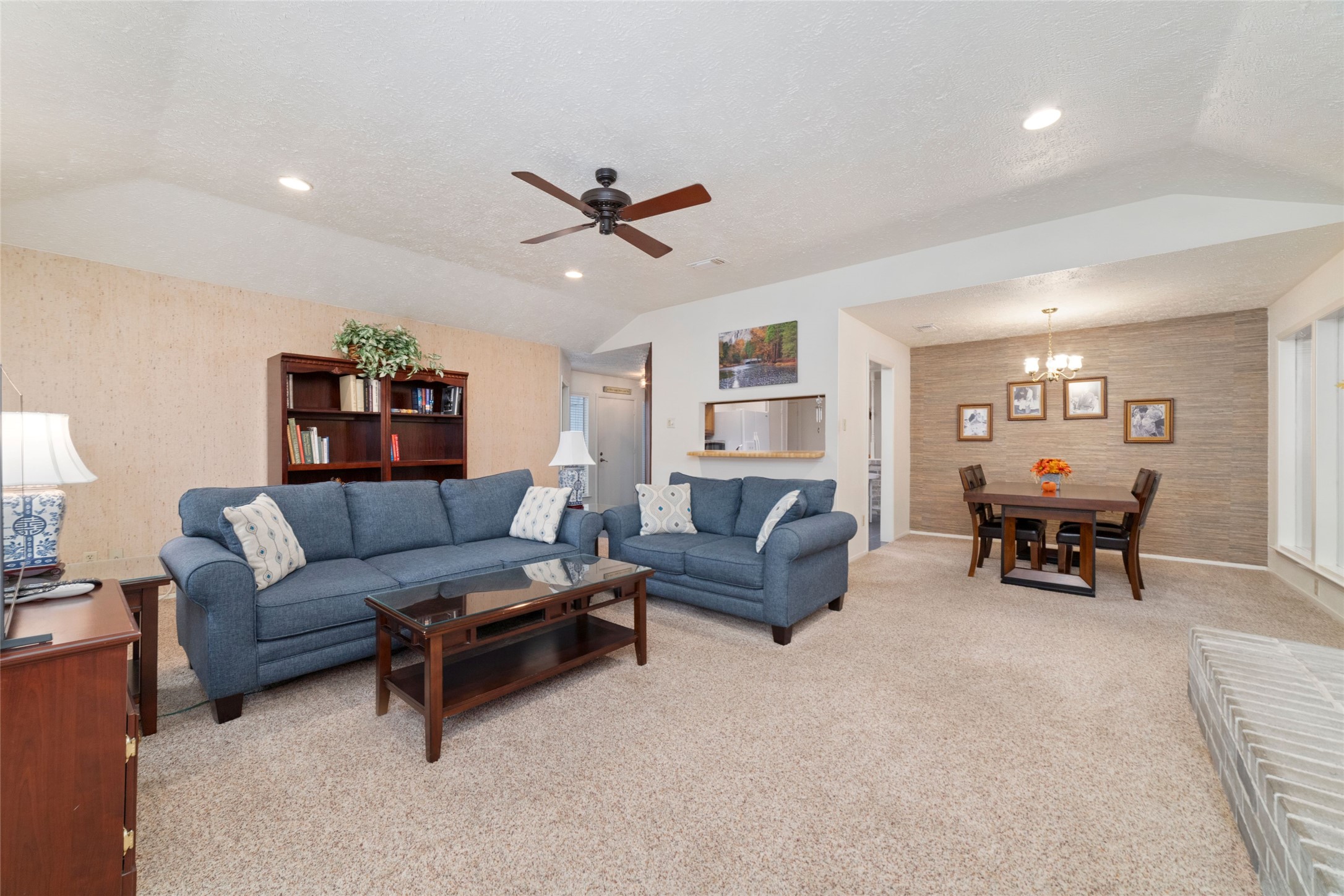 4711 Lost Lake Lane Spring, TX 77388 - Photo 7 of 26 a living room with furniture and a large window