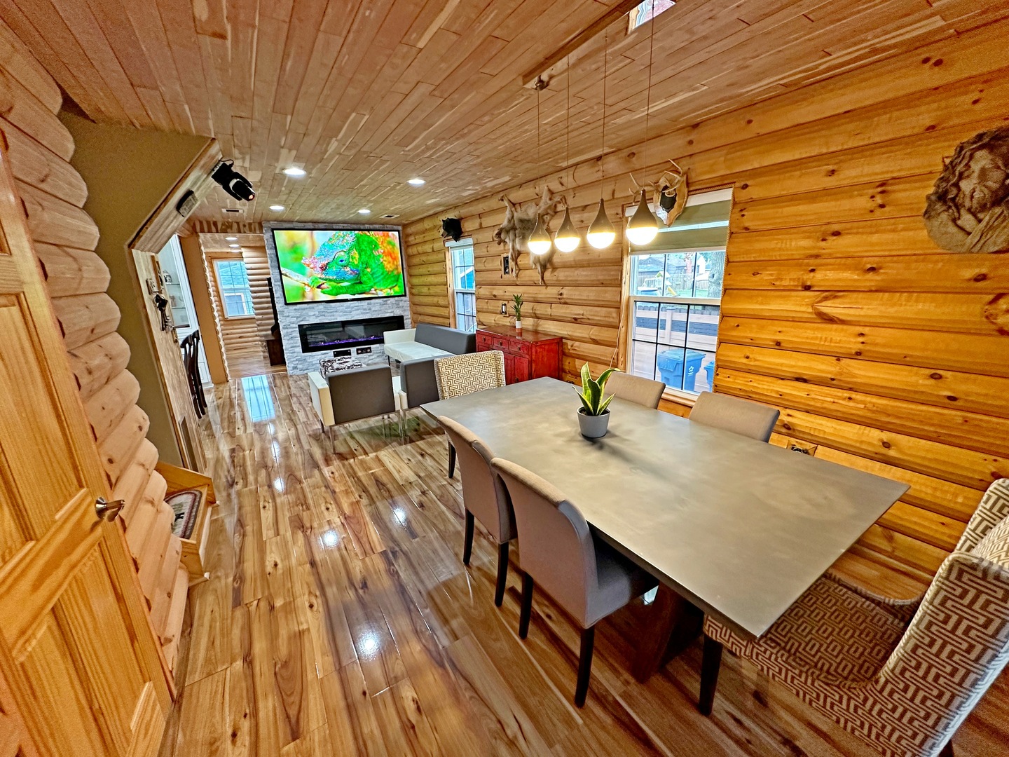 3515 Union Avenue Steger, IL 60475 - Photo 3 of 65 a view of a patio with table and chairs with wooden floor and fence