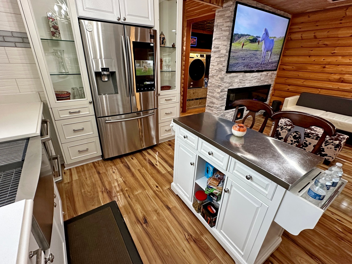 3515 Union Avenue Steger, IL 60475 - Photo 10 of 65 a view of a kitchen with fridge and wooden floor