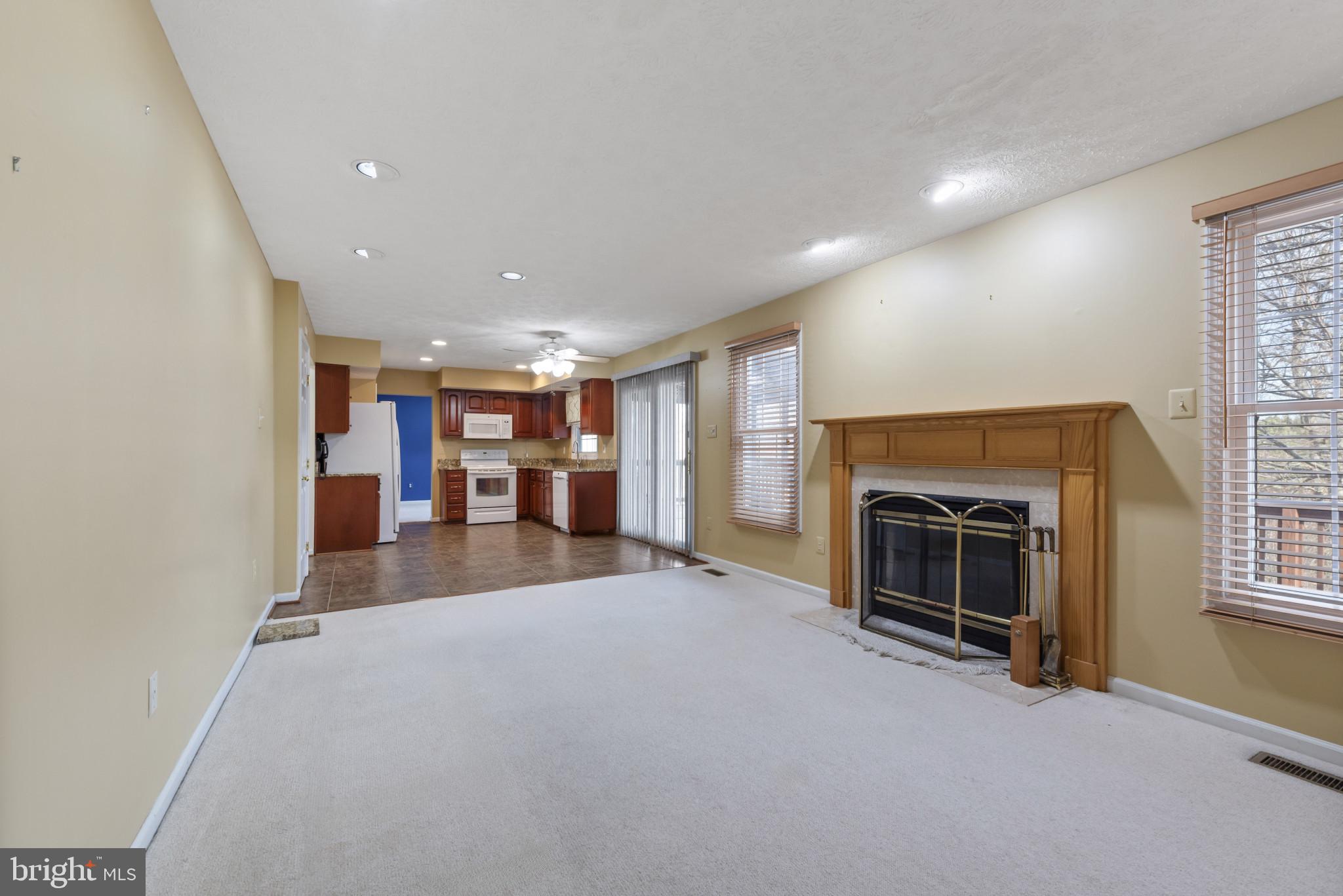 452 Doe Meadow Drive Owings Mills, MD 21117 - Photo 7 of 34 a view of an empty room with a fireplace and a window
