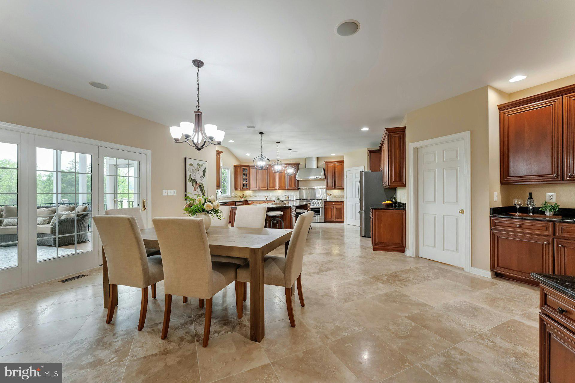 18102 Eaglesham Court Leesburg, VA 20175 - Photo 10 of 92 a view of a dining room with furniture window and outside view
