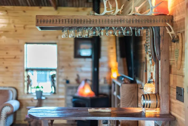 a view of dinning table and chairs