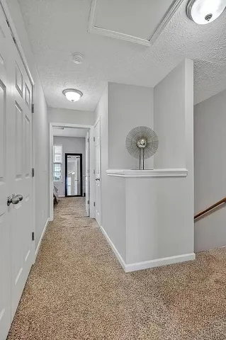 a view of a house with a garage