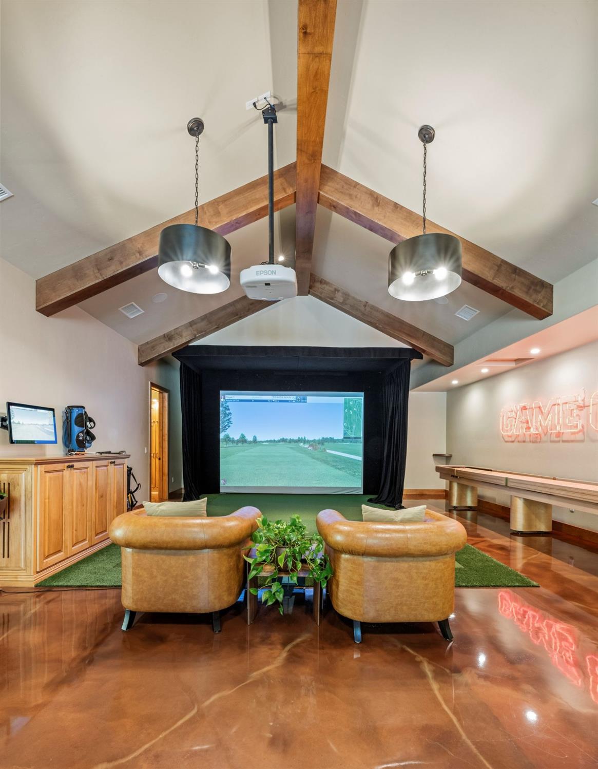 5687 Ridge Park Drive Loomis, CA 95650 - Photo 53 of 79 a living room with a bed furniture and a chandelier