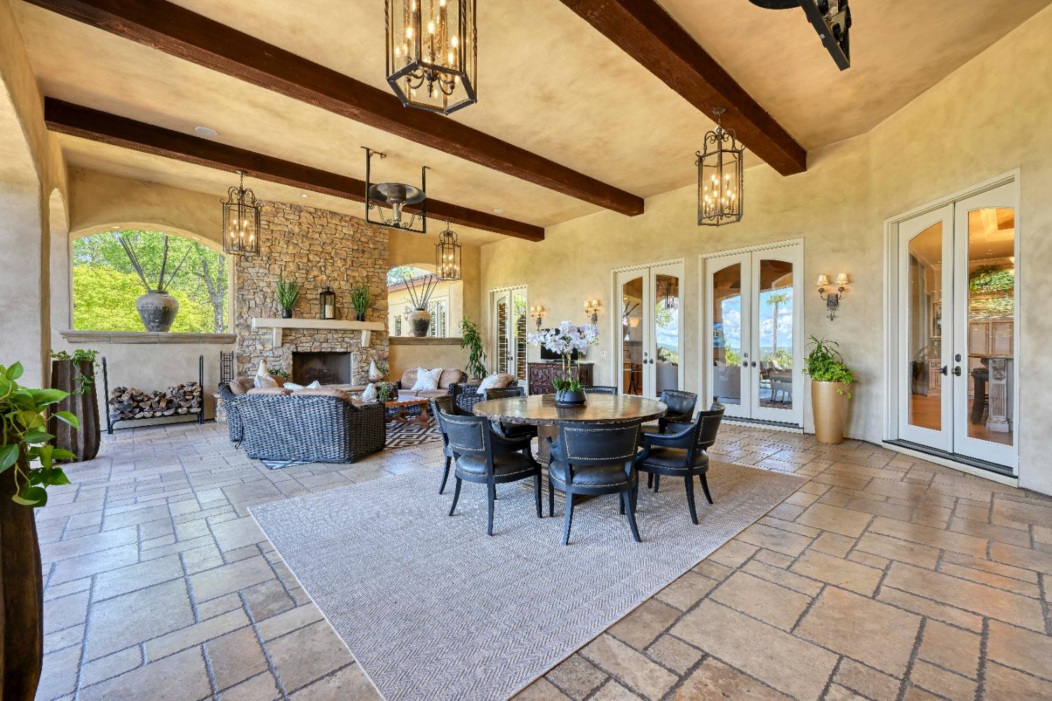 5687 Ridge Park Drive Loomis, CA 95650 - Photo 61 of 79 a view of a dining room with furniture window and outside view