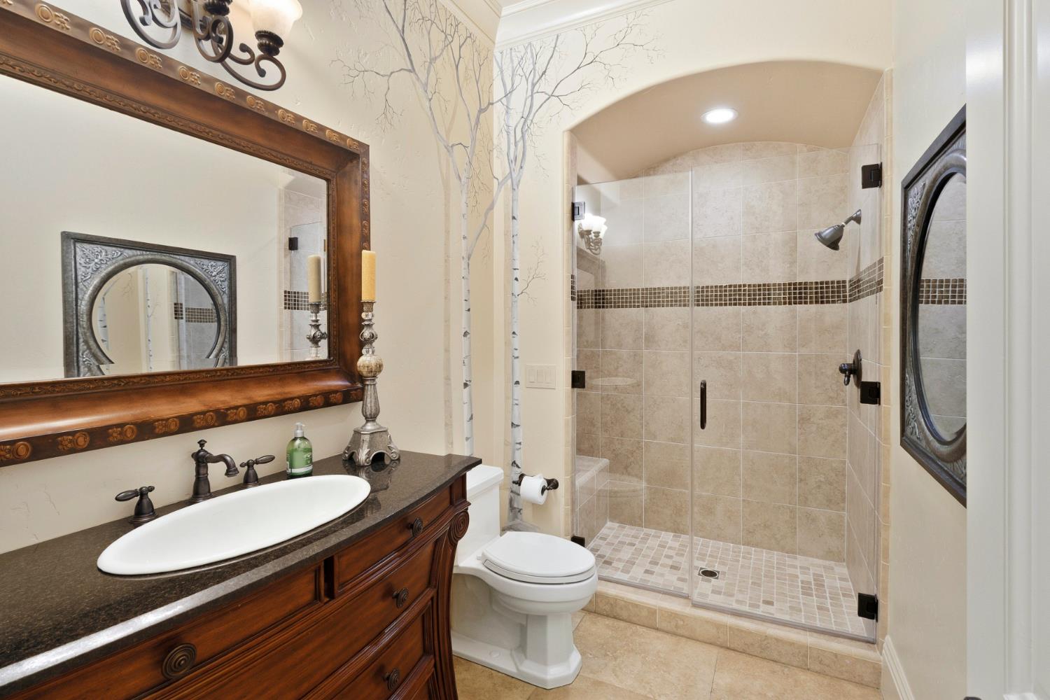 5687 Ridge Park Drive Loomis, CA 95650 - Photo 68 of 97 a bathroom with a sink a toilet and shower