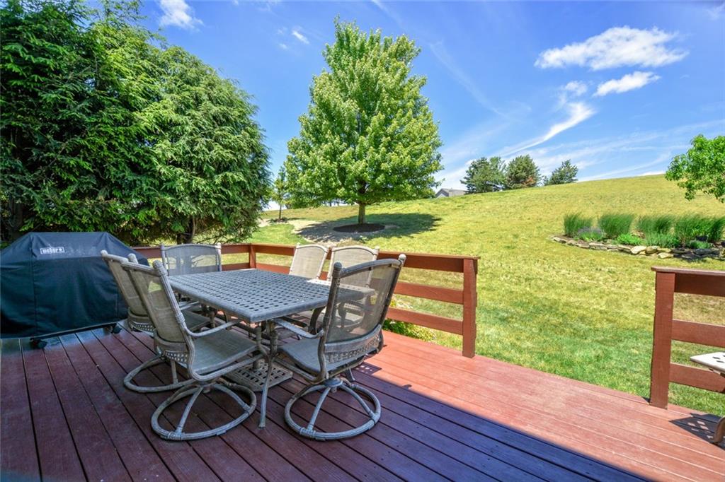 7005 Eagle Road Gibsonia, PA 15044 - Photo 4 of 25 Deck off of the Kitchen / Family Room. No homes are behind this home!
