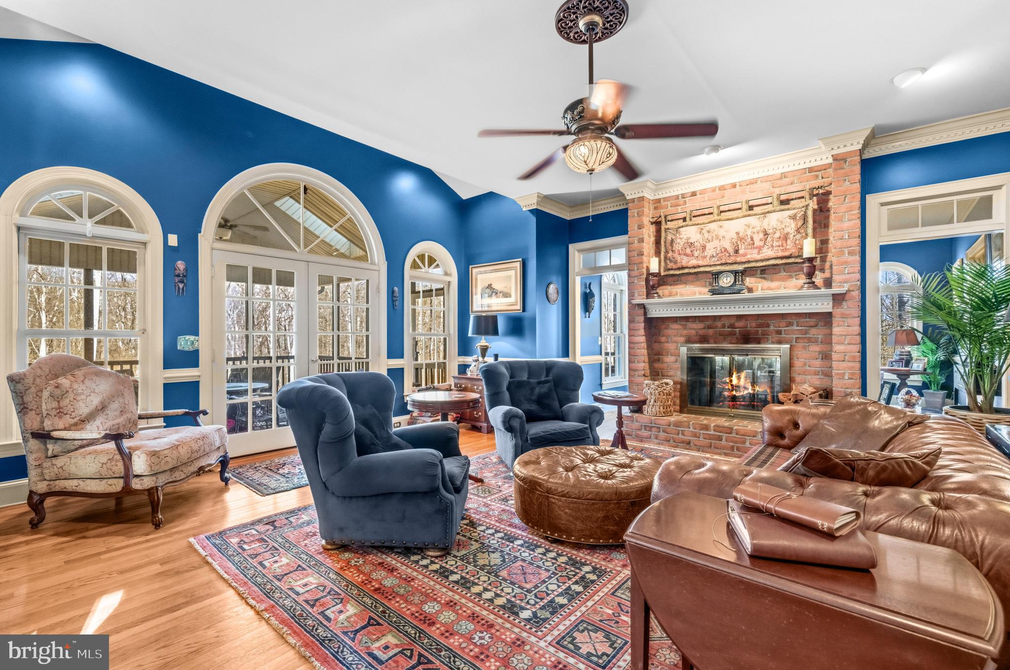4514 Den Haag Road Warrenton, VA 20187 - Photo 11 of 56 a living room with furniture fireplace and a large window