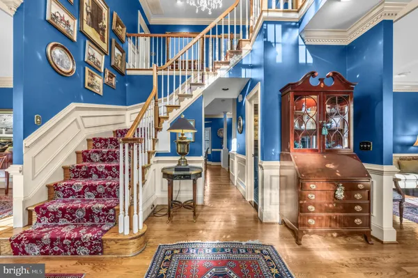a view of an entryway with a front door