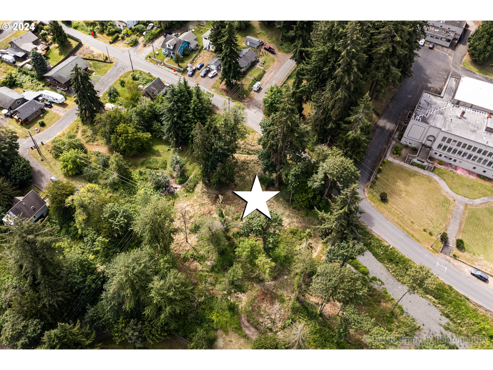 East E Street Rainier, OR 97048 - Photo 9 of 10 a view of a house with a yard and a large tree