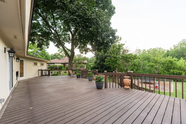 a house view with a garden space