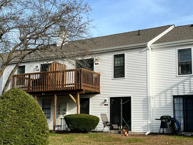 a view of a house with a deck