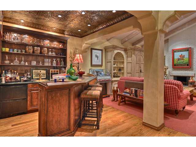 5259 La Glorieta Rancho Santa Fe, CA 92067 - Photo 12 of 25 Classic wet bar with wine room.