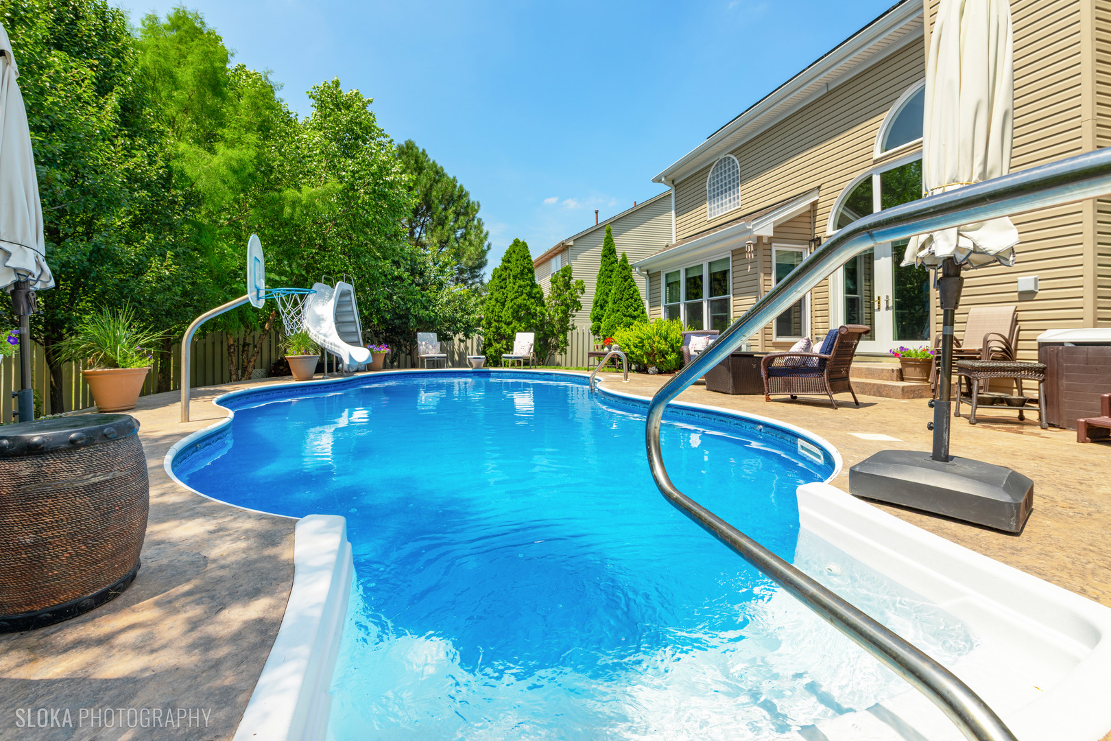 2308 Loop Road Algonquin, IL 60102 - Photo 42 of 73 a view of a swimming pool with a patio