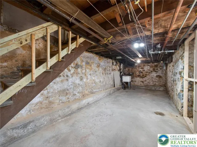 a view of storage and utility room