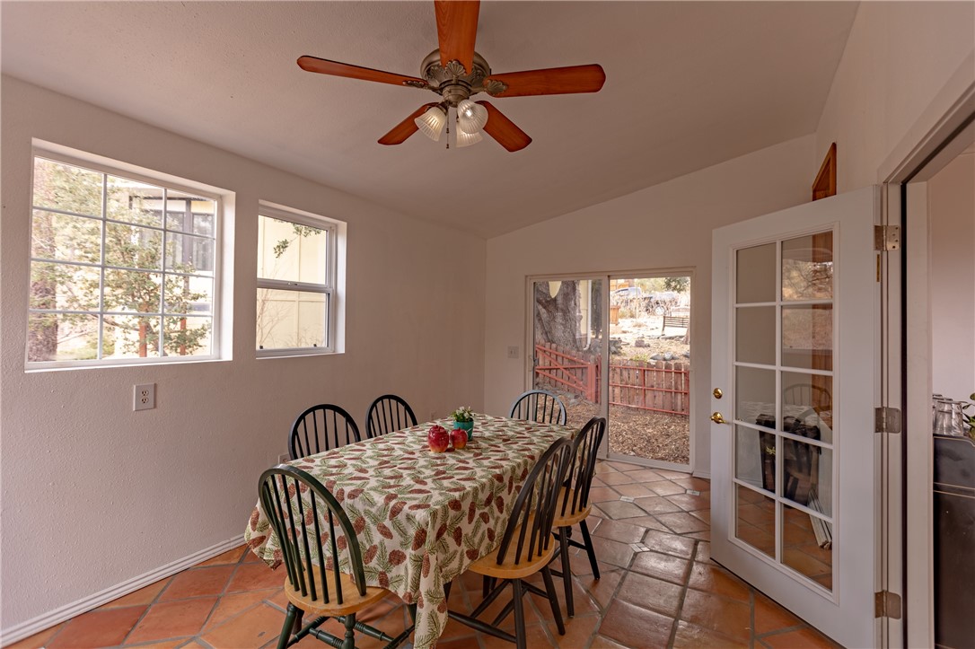 5218 Desert View Drive Wrightwood, CA 92397 - Photo 17 of 50 a view of a dining room with furniture
