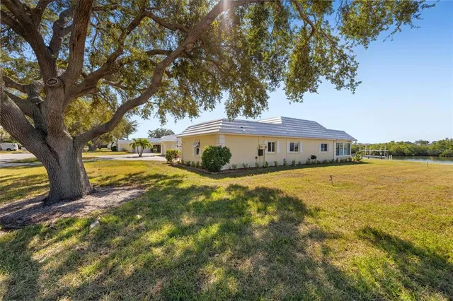 a view of a house with a swimming pool