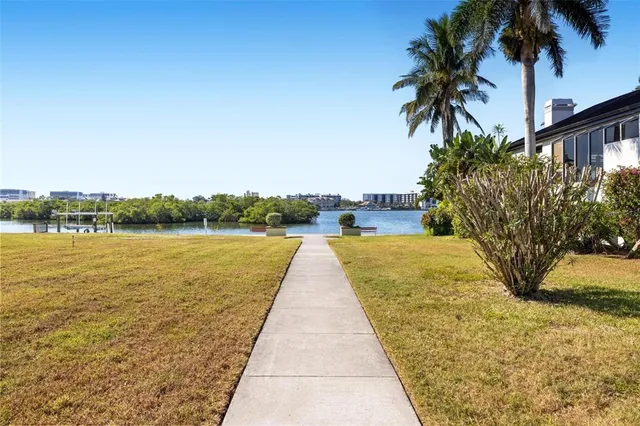 a view of a swimming pool and lake view