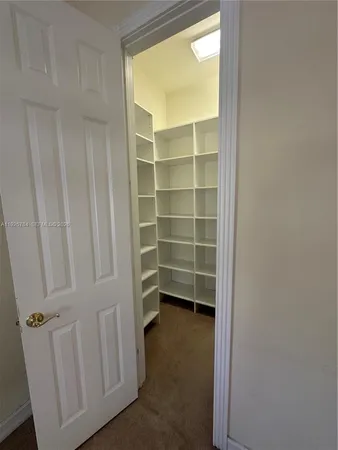 a view of closet area