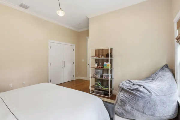 a view of a balcony with chairs