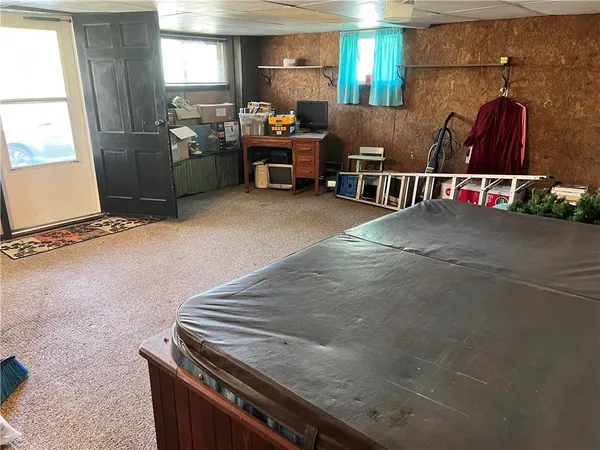 a room with storage and utility