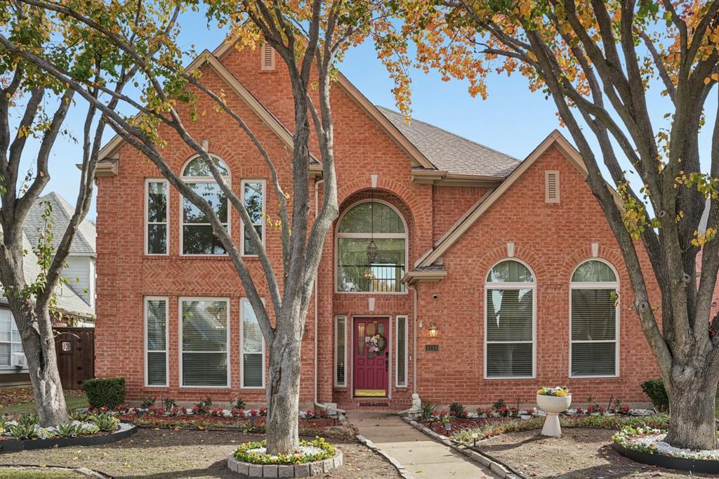 a front view of a house