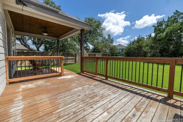 a view of a roof deck