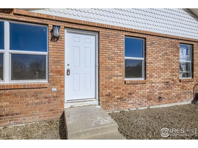 a view of front door of house