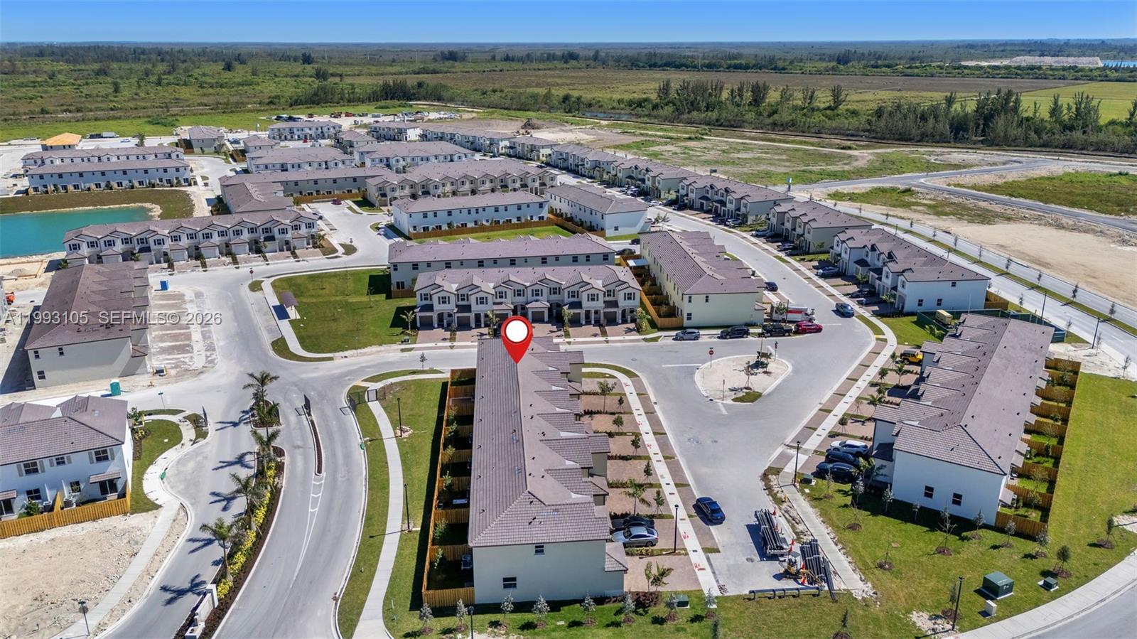 2425 Southeast 28th Drive, Unit 2425 Homestead, FL 33035 - Photo 79 of 98 an aerial view of a house with a ocean view