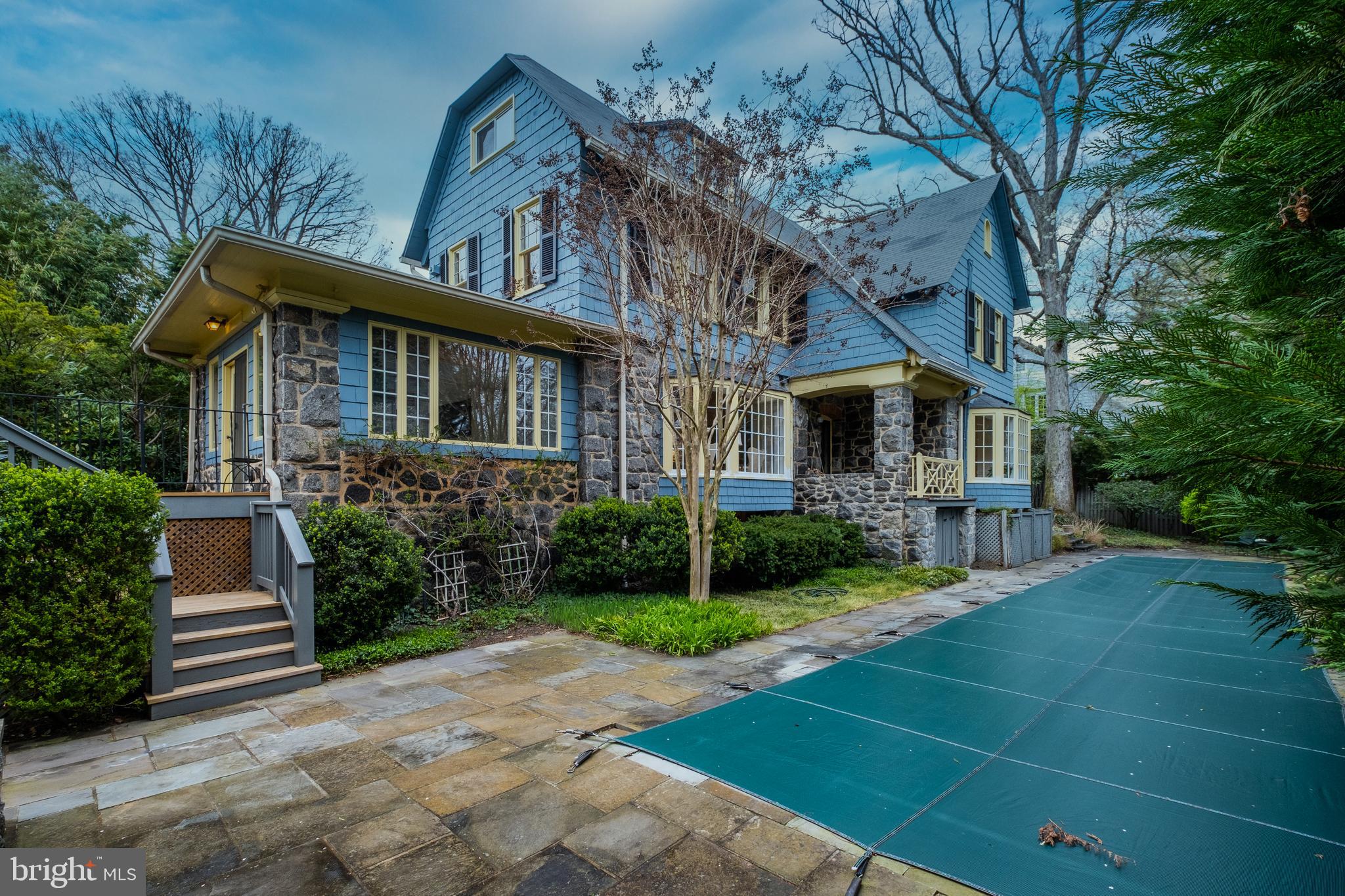 4501 30th Street Northwest Washington, DC 20008 - Photo 26 of 58 Gorgeous landscaped yard with pool