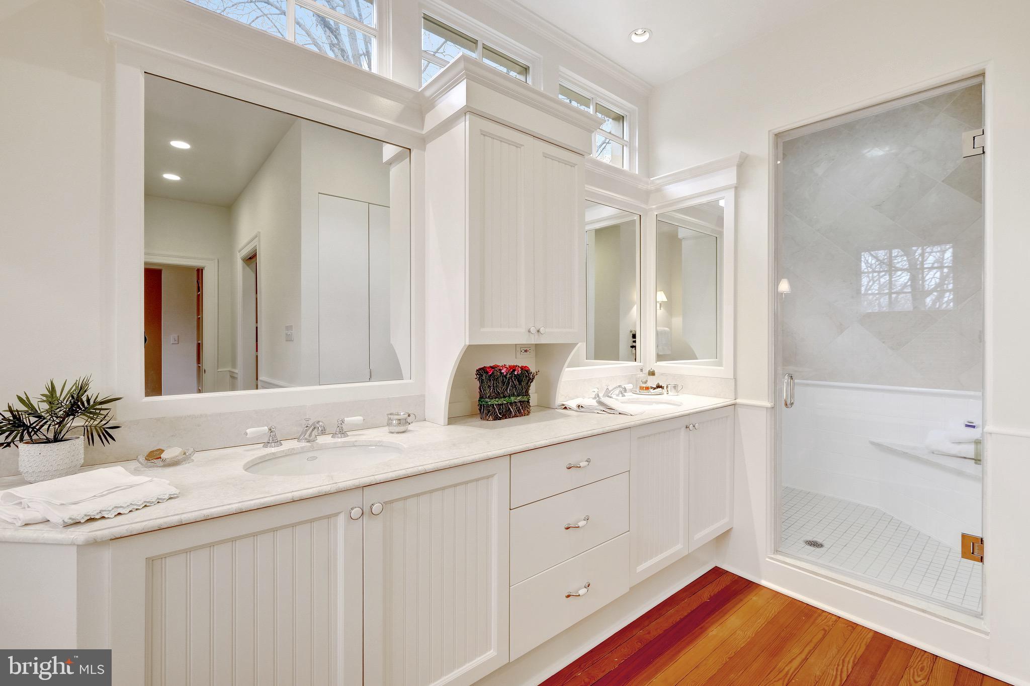 4501 30th Street Northwest Washington, DC 20008 - Photo 31 of 58 Primary bathroom is fresh and bright