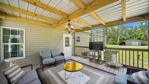 a view of a golf course