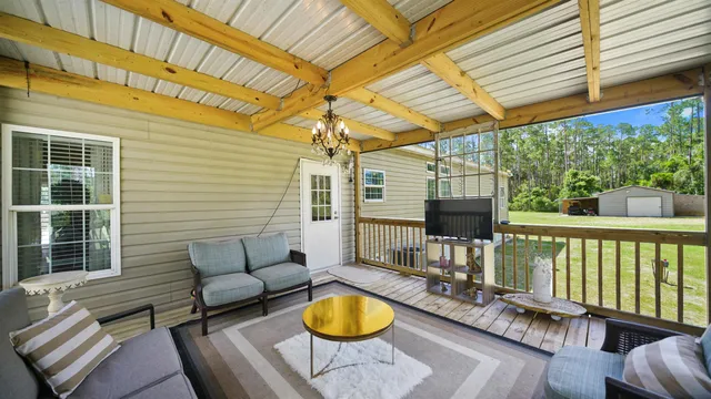 a view of a golf course