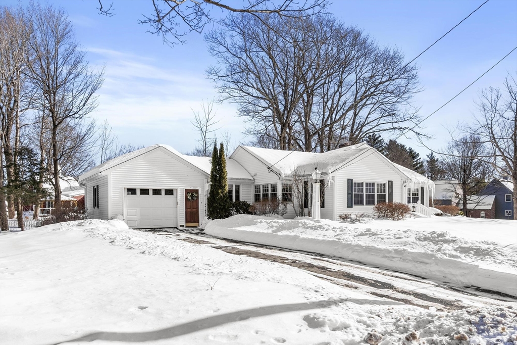 38 Knower Road Westminster, MA 01473 - Photo 40 of 40 a front view of a house with a yard covered in snow