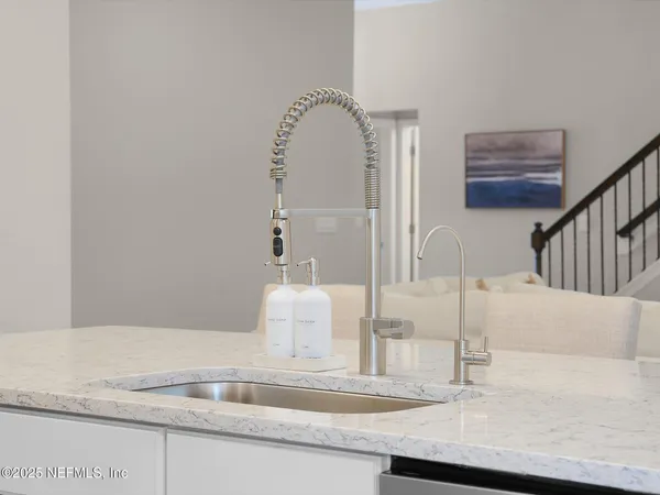 a close view of vanity sink