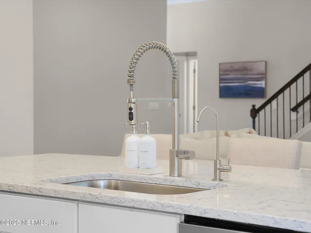 a close view of vanity sink