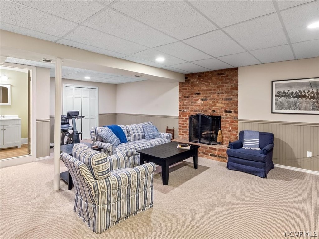 10511 Cherokee Road Richmond, VA 23235 - Photo 32 of 43 On Lower level - fabulous Rec Room or Den with yet