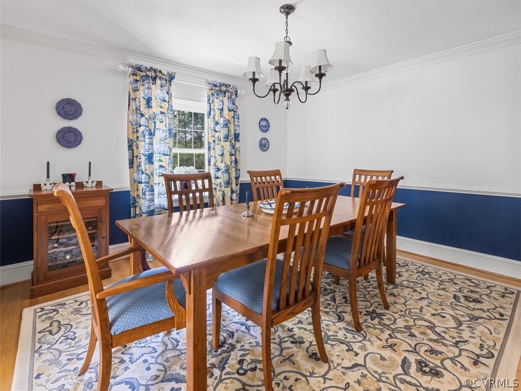 10511 Cherokee Road Richmond, VA 23235 - Photo 10 of 43 Dining Room has crown moulding and chair rail for