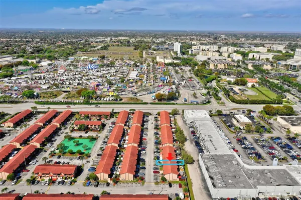 an aerial view of a city