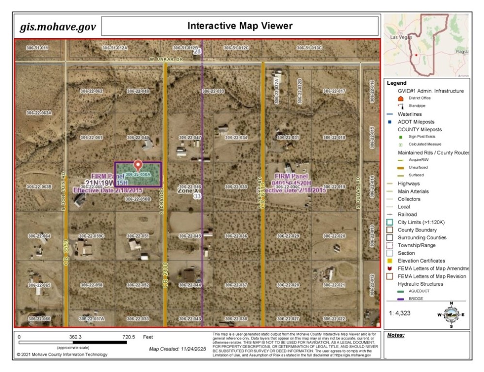 0 South Dragoon Road Golden Valley, AZ 86413 - Photo 7 of 8 GIS map Mohave County S 1/2