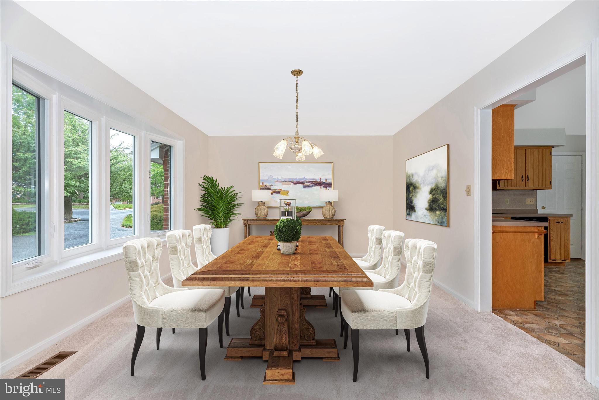 8117 Stone Ridge Drive Frederick, MD 21702 - Photo 13 of 65 Virtually Staged Dining Room