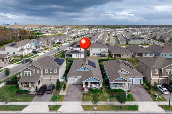 an aerial view of a
