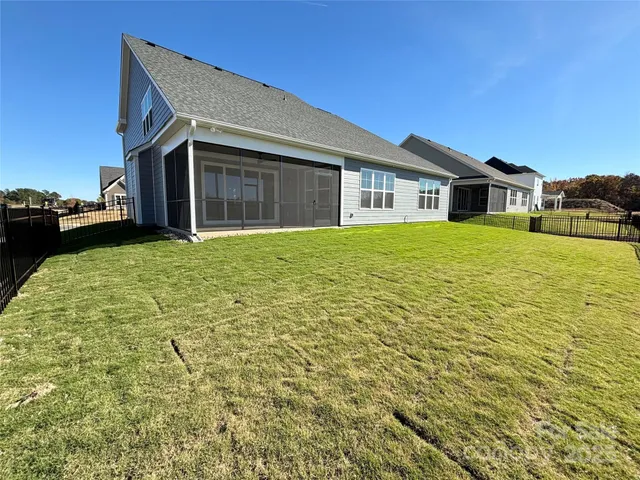 a house view with a garden space