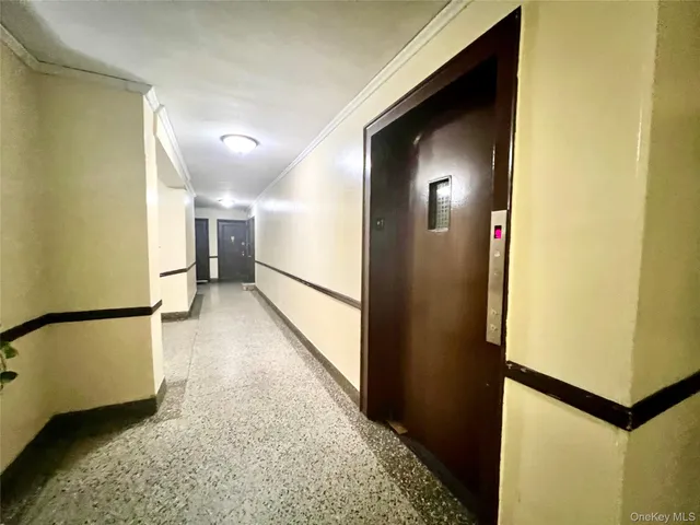 a view of hallway with stairs