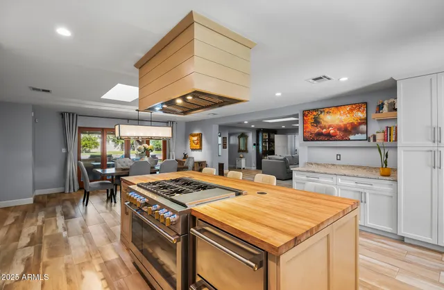 a kitchen with a sink and a window
