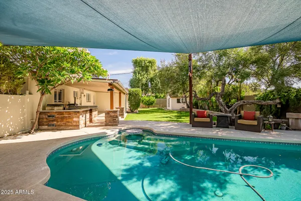 a view of a patio