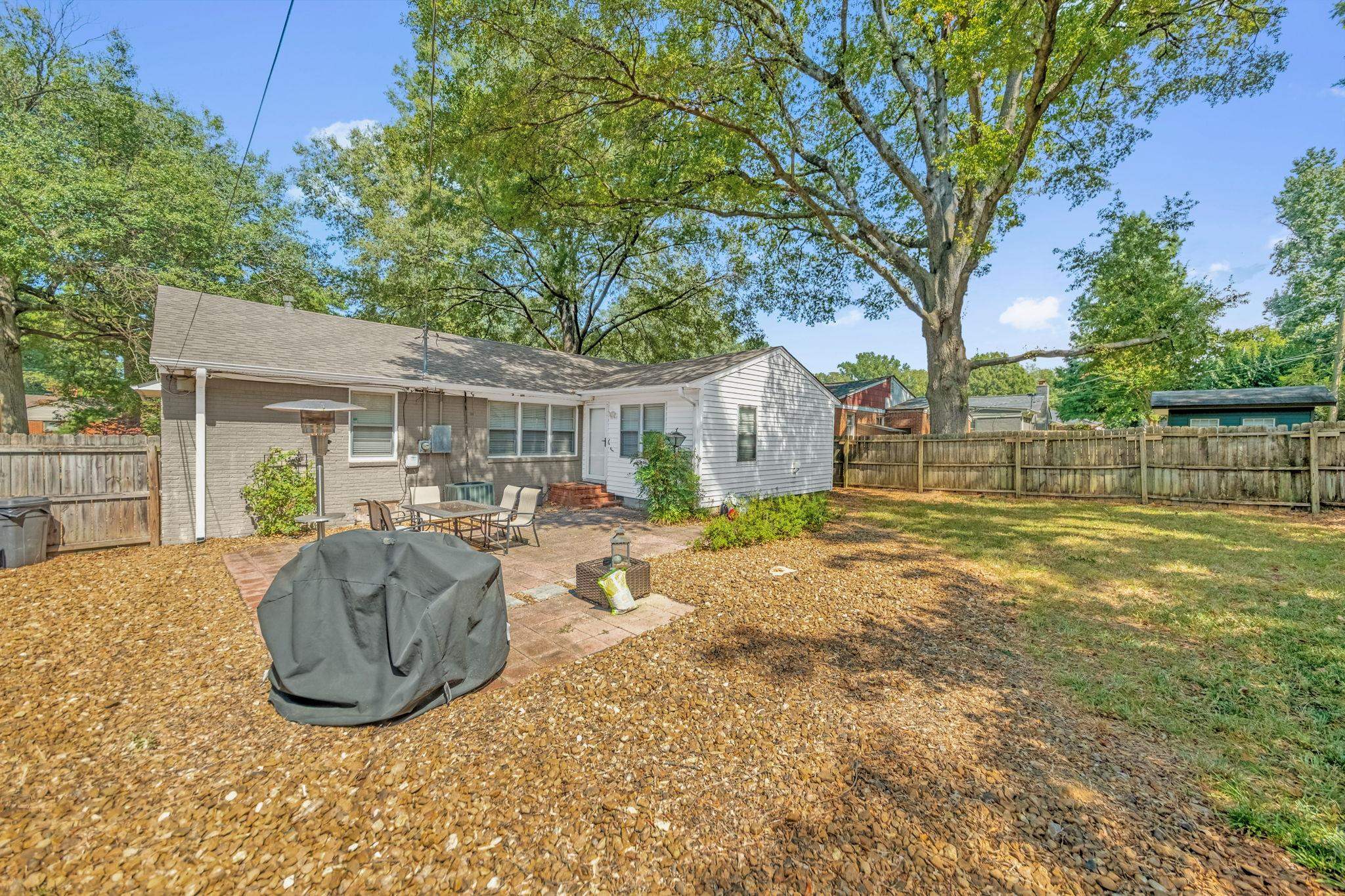 4891 Flamingo Road Memphis, TN 38117 - Photo 30 of 34 a view of a house with backyard and sitting area