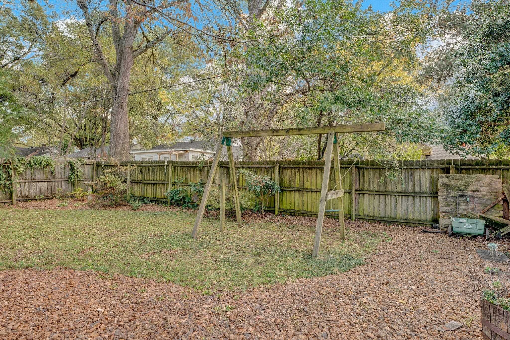 4891 Flamingo Road Memphis, TN 38117 - Photo 31 of 34 a backyard of a house with lots of green space